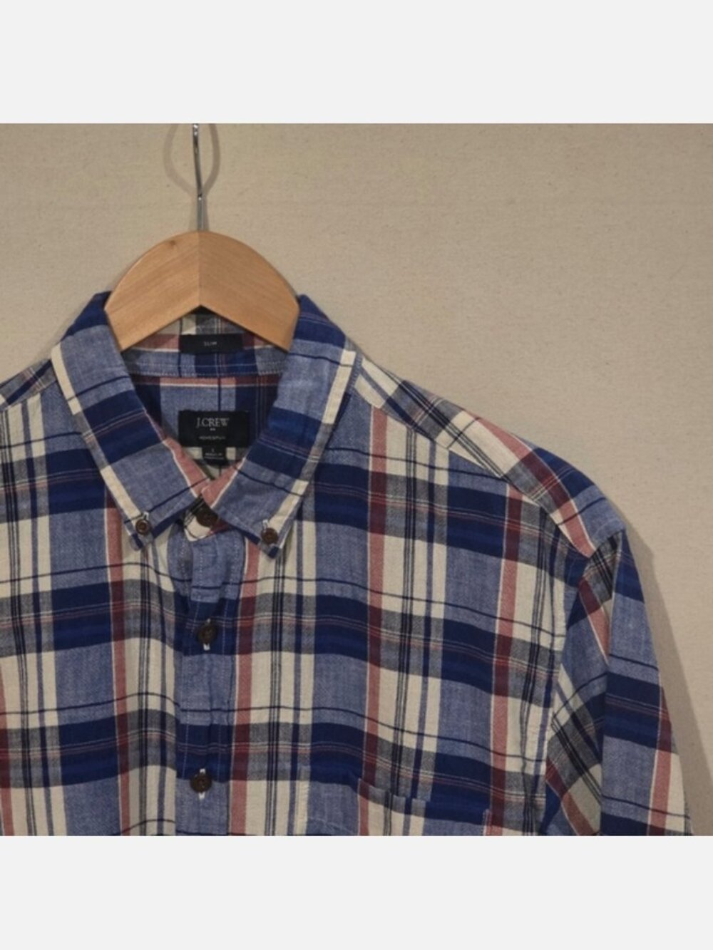 J. Crew Slim Fit HomeSpun Button Down L
